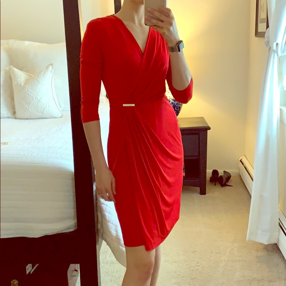 Calvin Klein wrap dress